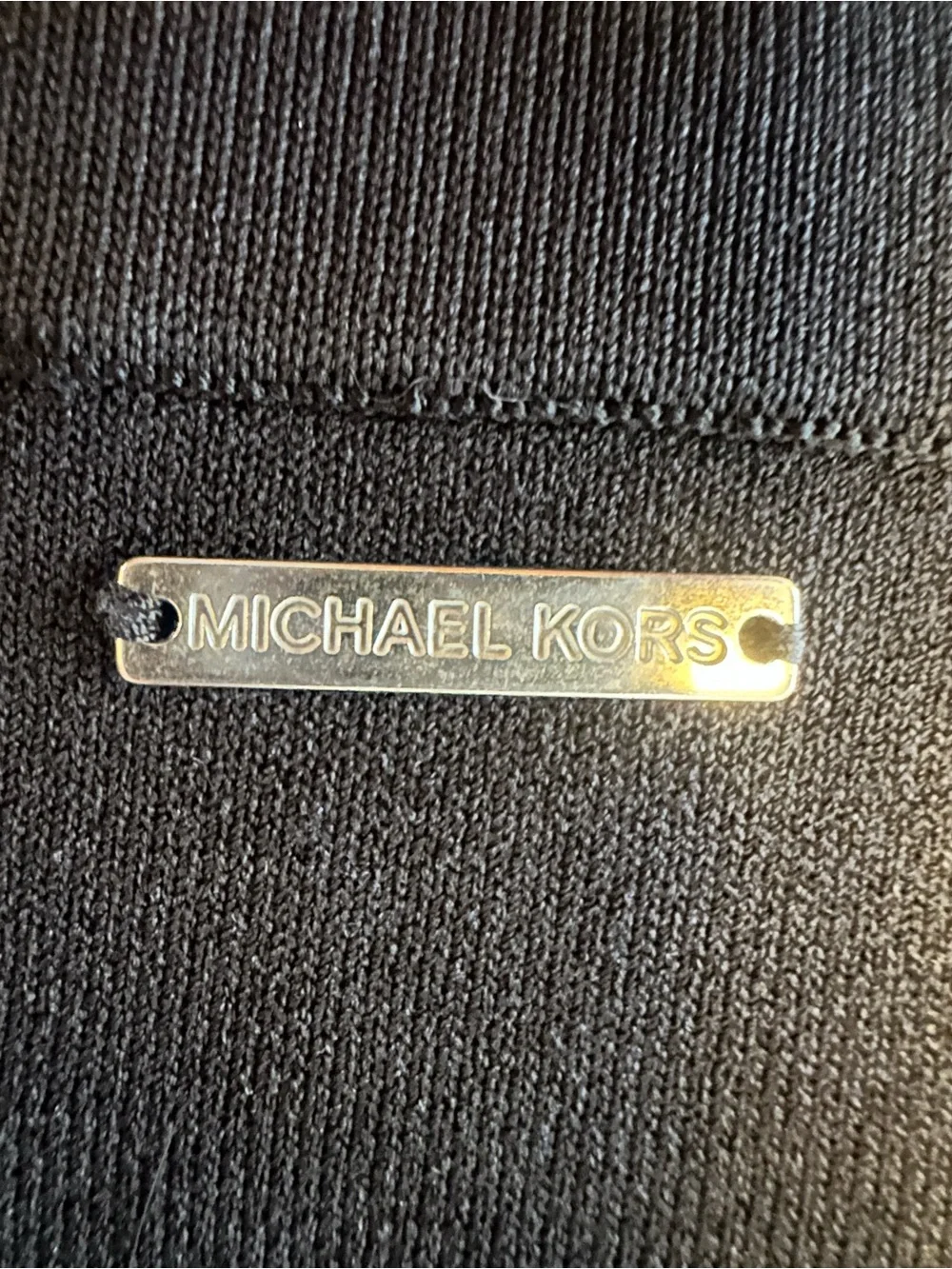 Michael Kors Black and White Patterned Knit Skirt